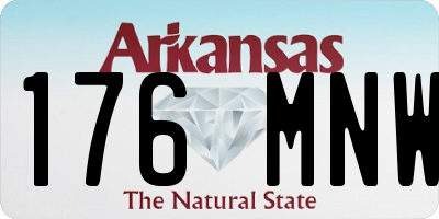 AR license plate 176MNW