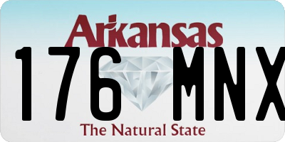 AR license plate 176MNX