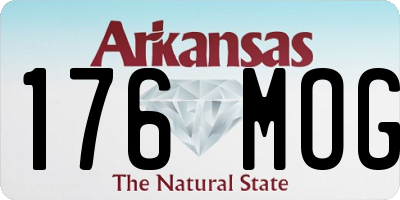 AR license plate 176MOG