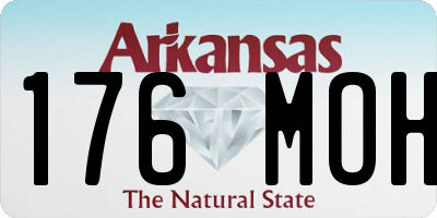 AR license plate 176MOH