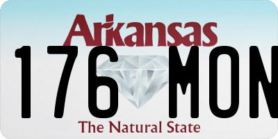 AR license plate 176MON