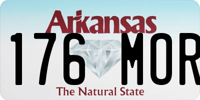 AR license plate 176MOR