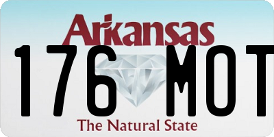 AR license plate 176MOT
