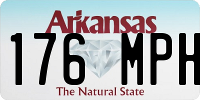 AR license plate 176MPH