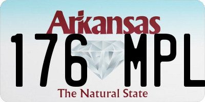 AR license plate 176MPL