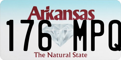 AR license plate 176MPQ