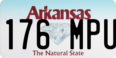 AR license plate 176MPU