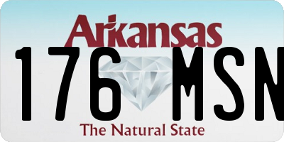 AR license plate 176MSN