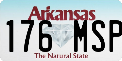 AR license plate 176MSP
