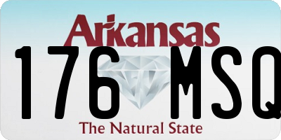 AR license plate 176MSQ