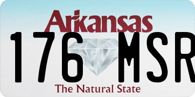 AR license plate 176MSR