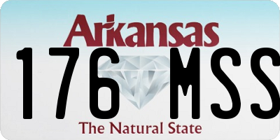 AR license plate 176MSS