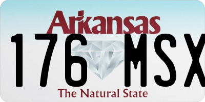 AR license plate 176MSX
