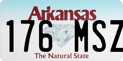 AR license plate 176MSZ