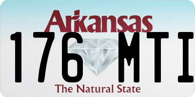 AR license plate 176MTI
