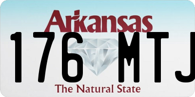 AR license plate 176MTJ