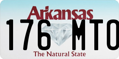 AR license plate 176MTO