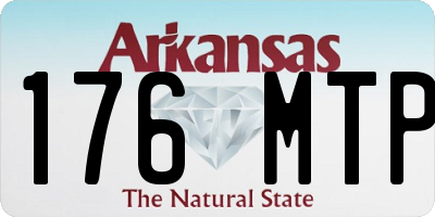 AR license plate 176MTP