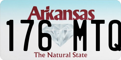 AR license plate 176MTQ