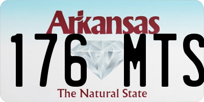 AR license plate 176MTS