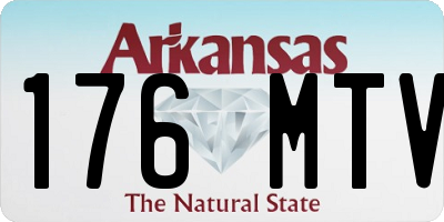 AR license plate 176MTV