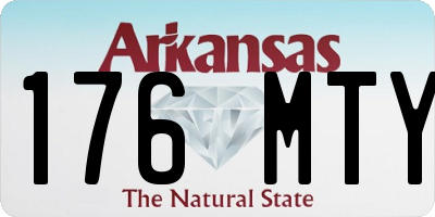 AR license plate 176MTY