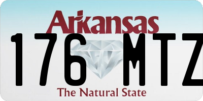 AR license plate 176MTZ