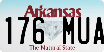 AR license plate 176MUA