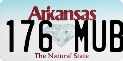 AR license plate 176MUB