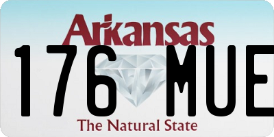 AR license plate 176MUE
