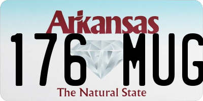 AR license plate 176MUG