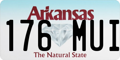 AR license plate 176MUI