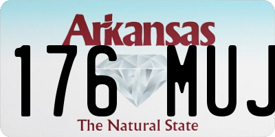 AR license plate 176MUJ
