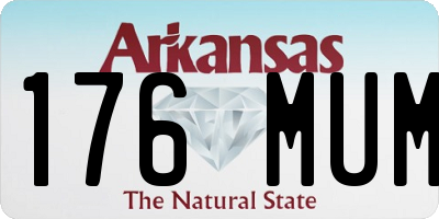 AR license plate 176MUM