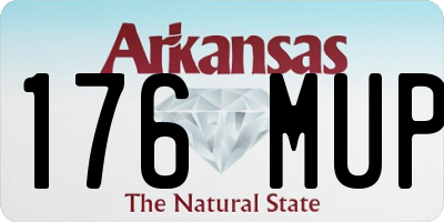 AR license plate 176MUP