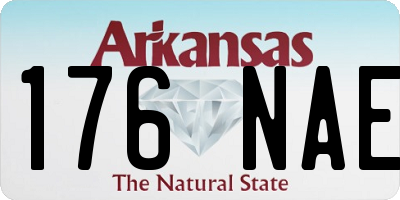 AR license plate 176NAE