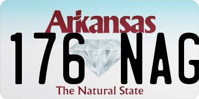 AR license plate 176NAG