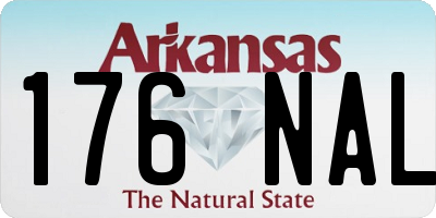 AR license plate 176NAL