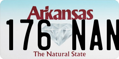 AR license plate 176NAN