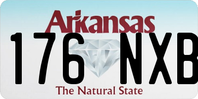 AR license plate 176NXB