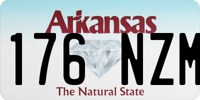 AR license plate 176NZM