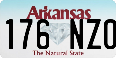 AR license plate 176NZO