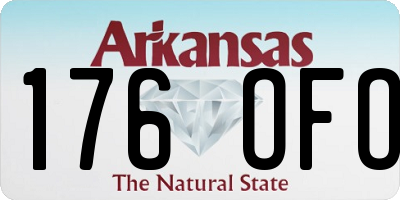 AR license plate 176OFO
