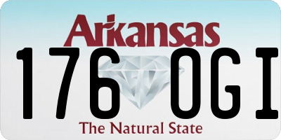AR license plate 176OGI