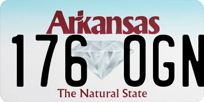 AR license plate 176OGN