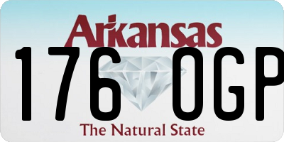 AR license plate 176OGP