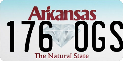 AR license plate 176OGS
