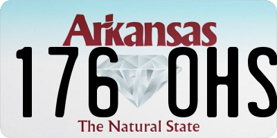 AR license plate 176OHS