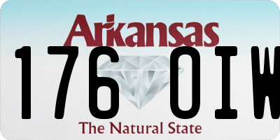 AR license plate 176OIW