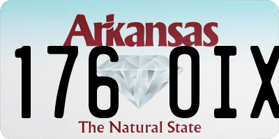 AR license plate 176OIX